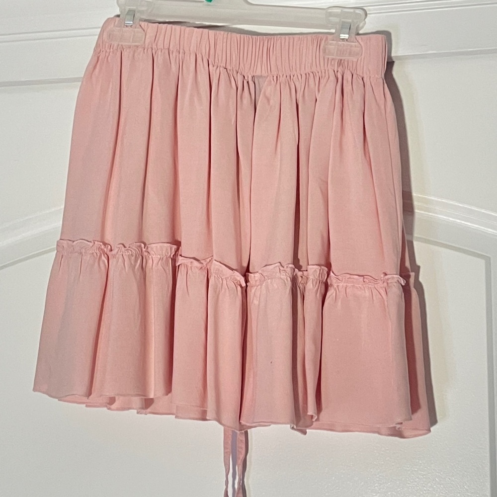 Shein Small Pink Ruffle Mini Skirt - Picture 3 of 4